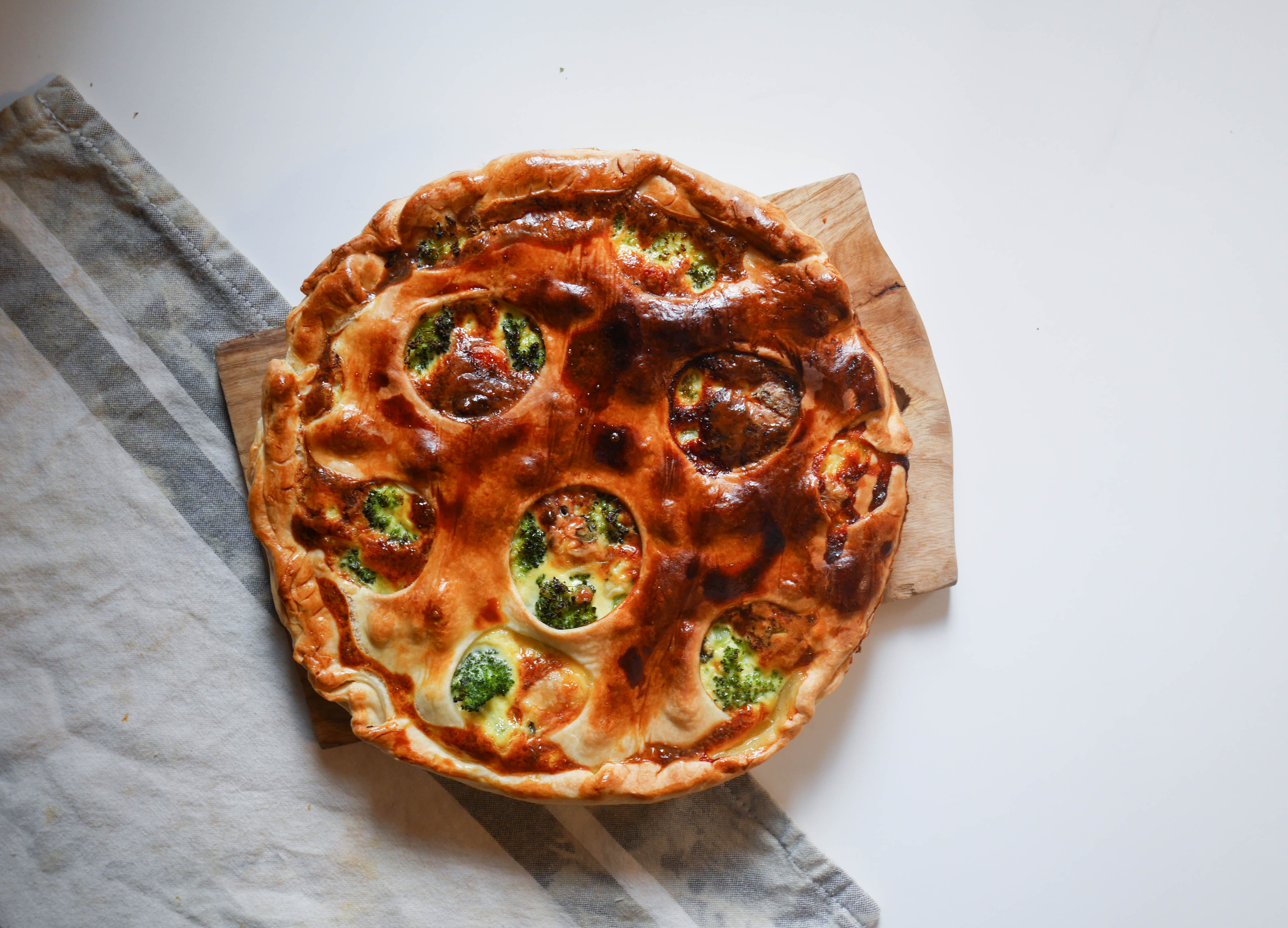 Recette : Tourte Brocoli Et Roquefort